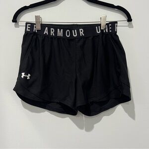 Under Armour Black Athletic Shorts Lightweight Performance